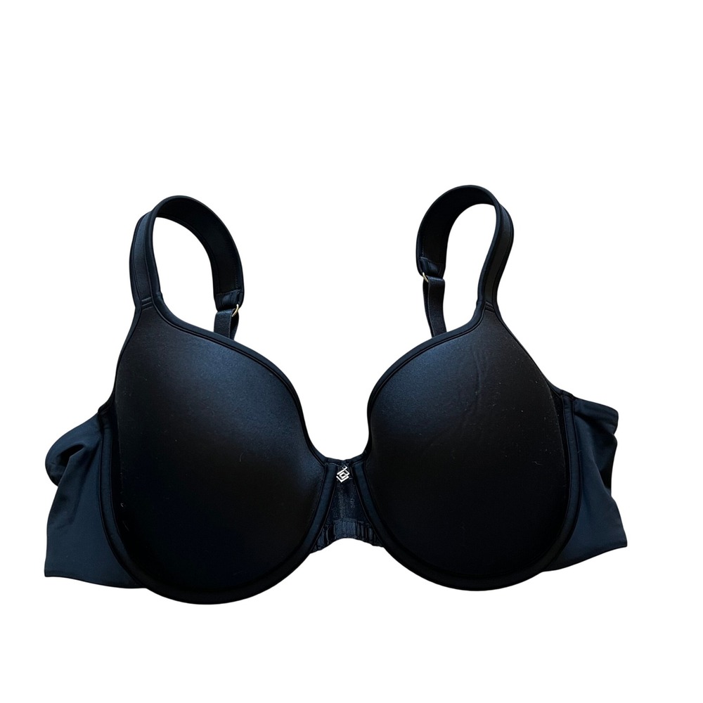 ThirdLove 24/7 Classic Uplift Plunge Bra Black 34D Gold Hardware RN139833‎